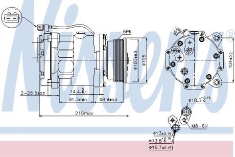 Компрессор NISSENS 89088