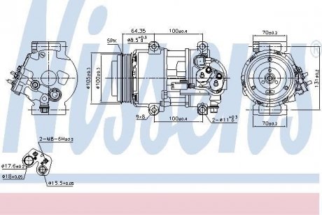 Компрессор кондиционера First Fit NISSENS 89089