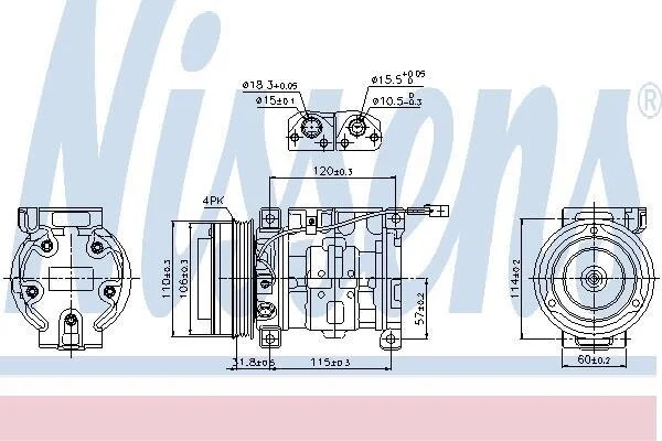 Компресор кондиціонера First Fit NISSENS 89099 (фото 1)