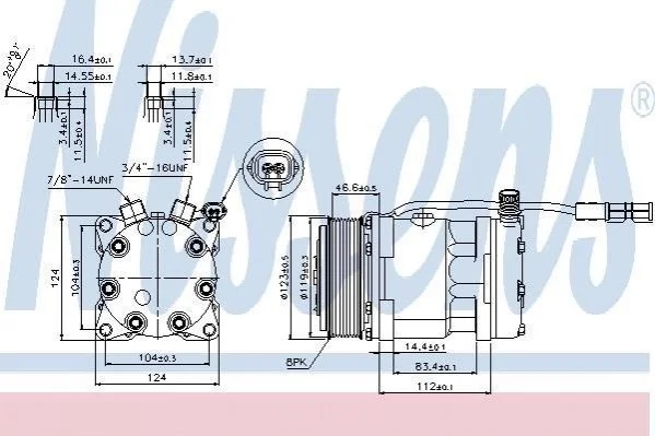 Компресор кондиціонера First Fit NISSENS 89139 (фото 1)