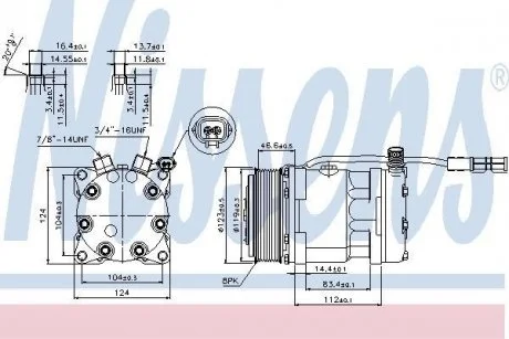 Компрессор кондиционера First Fit NISSENS 89139