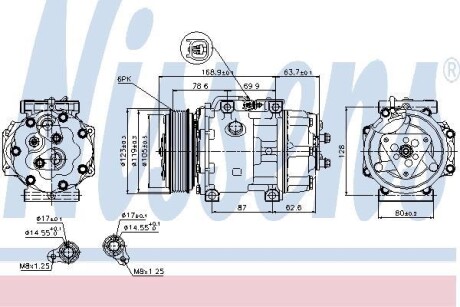 Компрессор кондиционера NISSENS 89143