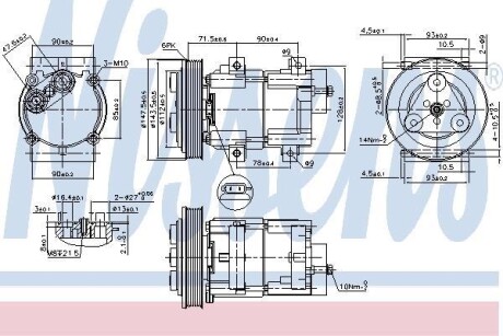 Компрессор NISSENS 89190