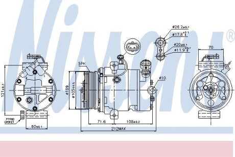 Компрессор NISSENS 89196