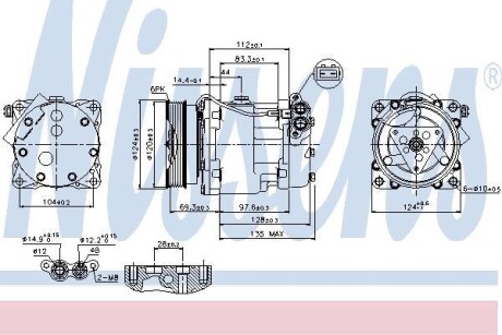 Компрессор кондиционера NISSENS 89203