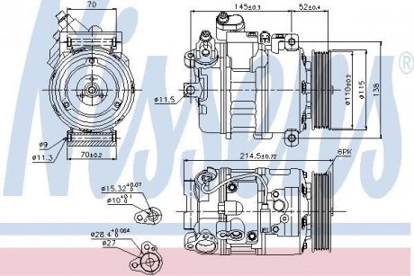 Компрессор кондиционера First Fit NISSENS 89214