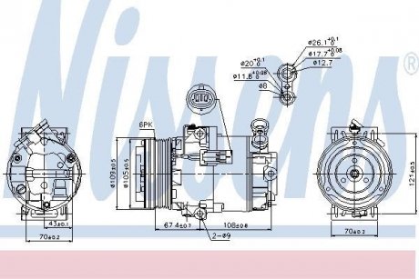 Компрессор кондиционера First Fit NISSENS 89222