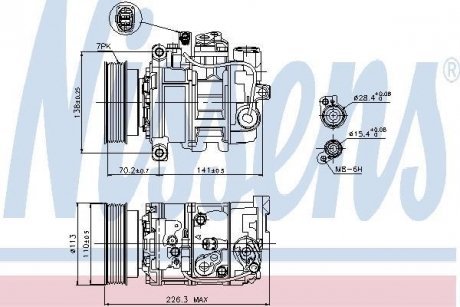 Компрессор кондиционера First Fit NISSENS 89237