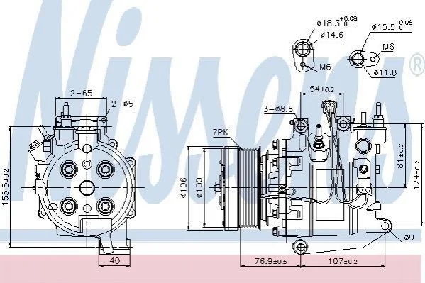 Компрессор кондиционера First Fit NISSENS 89247 (фото 1)