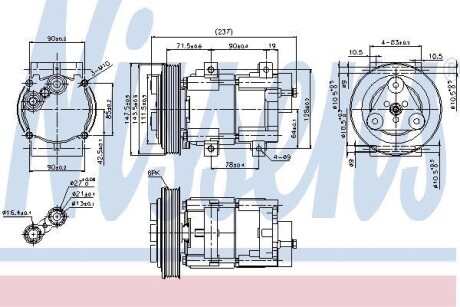 Компрессор NISSENS 89251