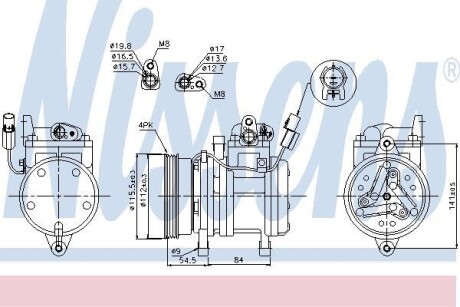 Компрессор NISSENS 89255