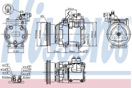 Компрессор кондиционера First Fit NISSENS 89277