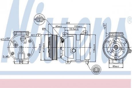 Компрессор кондиционера First Fit NISSENS 89281