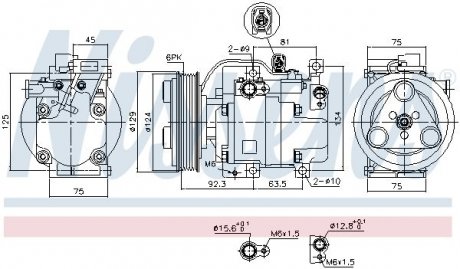 Компрессор кондиционера First Fit NISSENS 89311