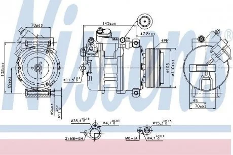 Компресор кондиціонера First Fit NISSENS 89341