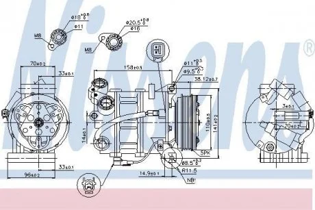 Компресор кондиціонера First Fit NISSENS 89350