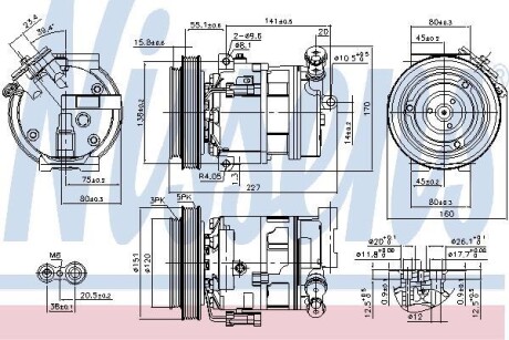 Компрессор NISSENS 89396