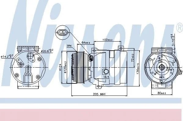 Компресор кондиціонера First Fit NISSENS 89435 (фото 1)