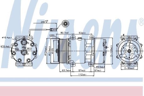 Компрессор NISSENS 89474