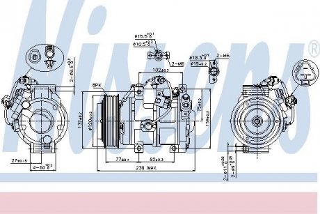 Компрессор кондиционера First Fit NISSENS 89511