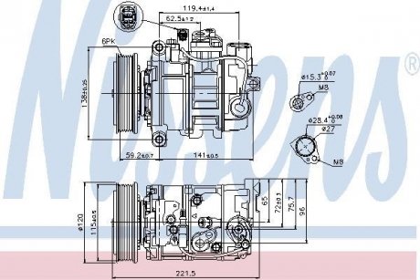 Компресор кондиціонера First Fit NISSENS 89529