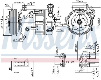 Компрессор кондиционера NISSENS 89577