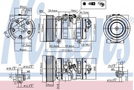 Компресор кондиціонера First Fit NISSENS 89609