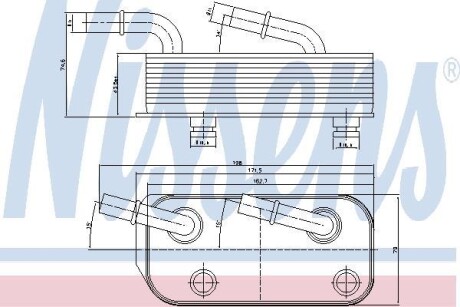 Радиатор масляный NISSENS 90658