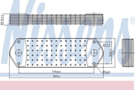 Радиатор масляный NISSENS 90715