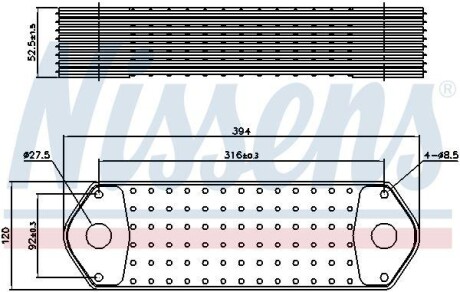 Радиатор масляный NISSENS 91112