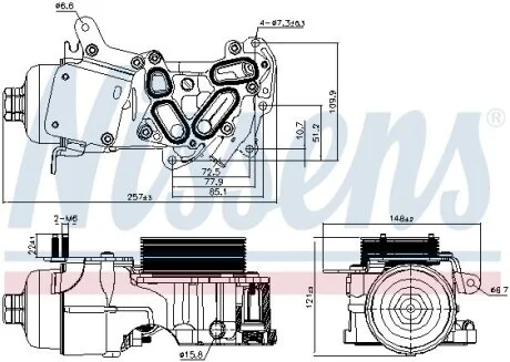 Радіатор оливний First Fit NISSENS 91124