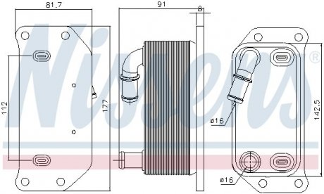 Радіатор оливний NISSENS 91188