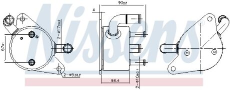 Масляный радиатор, автоматическая коробка передач NISSENS 91284