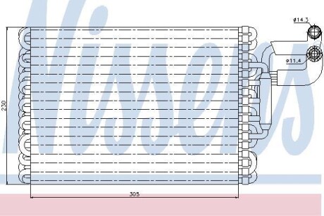 Испаритель кондиционера NISSENS 92059