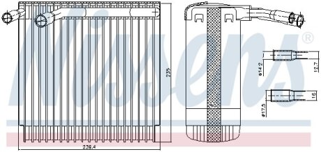 Испаритель кондиционера NISSENS 92129