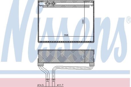 Испаритель кондиционера NISSENS 92186