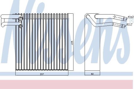 Испаритель кондиционера NISSENS 92188