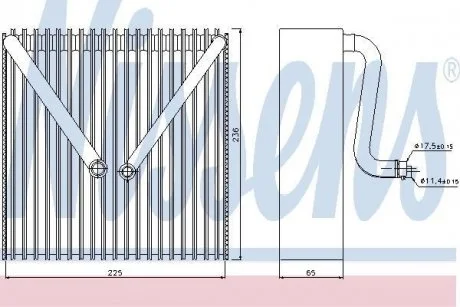 Випаровувач кондиціонера NISSENS 92191