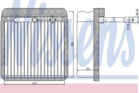 Испаритель кондиционера NISSENS 92193