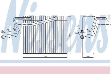 Испаритель кондиционера NISSENS 92215