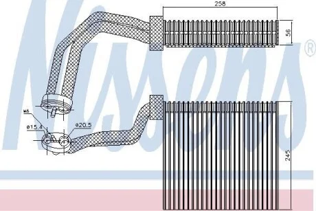 Испаритель кондиционера NISSENS 92293