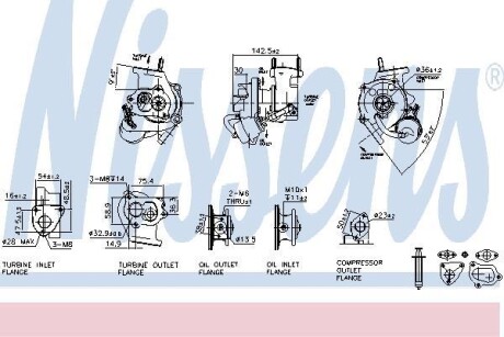 Турбокомпрессор в сборе NISSENS 93030