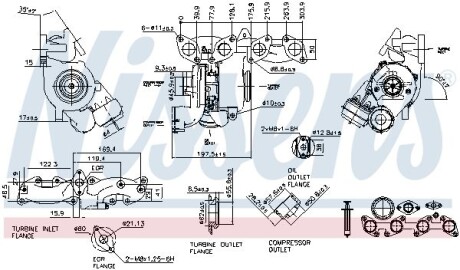 Компрессор, наддув NISSENS 93253