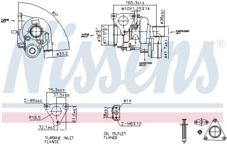 Компрессор, наддув NISSENS 93262