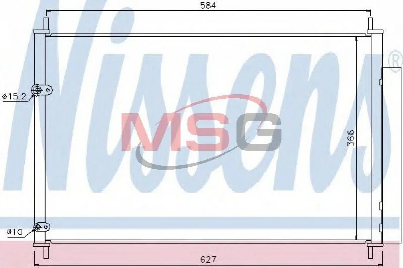 Радіатор кондиціонера First Fit NISSENS 940037 (фото 1)