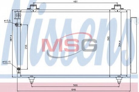 Радиатор кондиционера (Конденсатор) NISSENS 940081