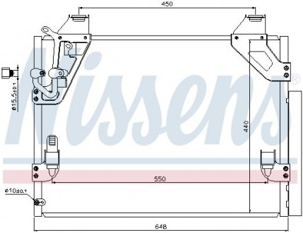 Радіатор кондиціонера First Fit NISSENS 940082