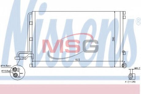 Радиатор кондиционера (Конденсатор) NISSENS 940087