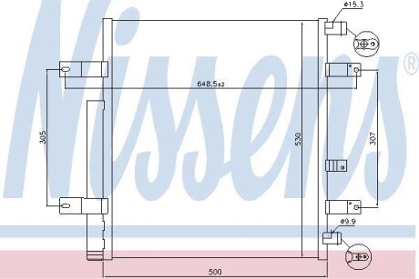 Радиатор кондиционера (Конденсатор) NISSENS 940094