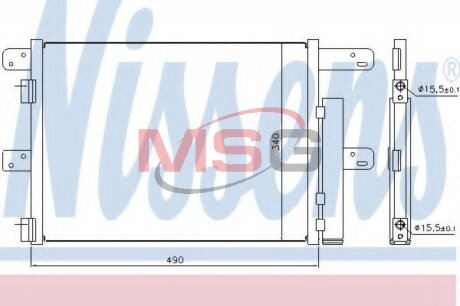 Радиатор кондиционера (Конденсатор) NISSENS 940096